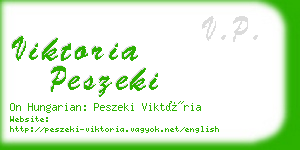 viktoria peszeki business card